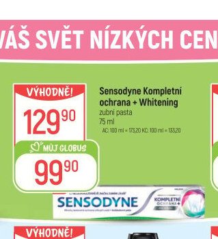 Sensodyne Kompletní ochrana + Whitening zubní pasta 75 ml