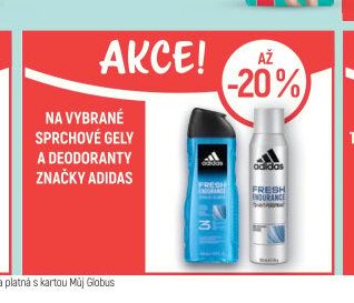Adidas sprchové gely a deodoranty