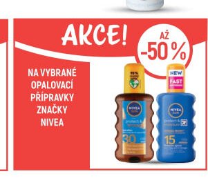 Opalovací přípravky Nivea