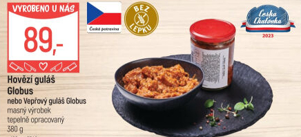 Hovězí guláš ve skle Globus