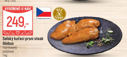 Selský kuřecí steak marinovaný Globus