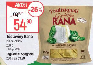 Těstoviny plněné čerstvé Giovanni Rana