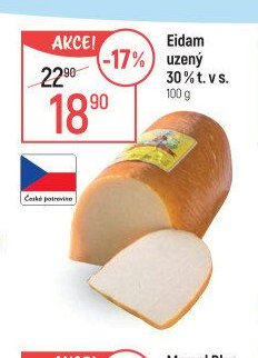 Eidam uzený 30% t. v s.