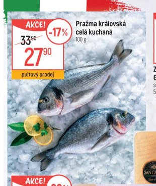 Pražma královská celá kuchaná