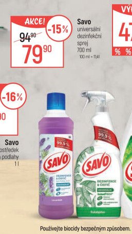 Savo univerzální dezinfekční sprej