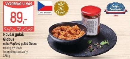 Hovězí guláš ve skle Globus