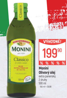 Olivový olej extra panenský Monini
