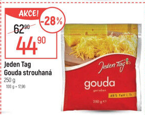 Sýr Gouda strouhaná Jeden Tag