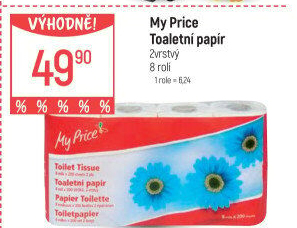 Toaletní papír 2vrstvý My Price