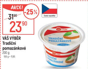 Tradiční pomazánkové Váš Výběr