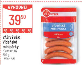 Vídeňské minipárky Váš Výběr