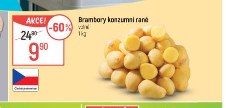 Brambory konzumní rané