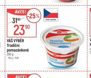 VÁŠ VÝBĚR Tradiční pomazánkové