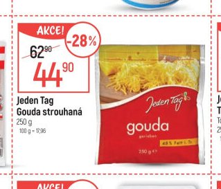Jeden Tag Gouda strouhaná