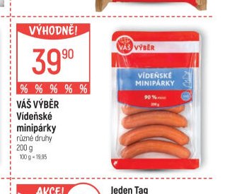 VÁŠ VÝBĚR Vídeňské minipárky