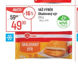 VÁŠ VÝBĚR Obalovaný sýr