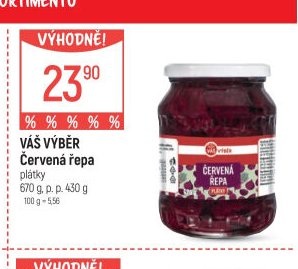 Váš výběr Červená řepa 670 g