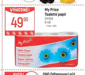 My Price Toaletní papír 8 rolí