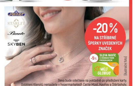 Stříbrné šperky značek Soliter, Starlite, Beneto, Skyben