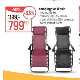 Kempingové křeslo