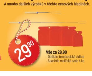Opékací teleskopická vidlice