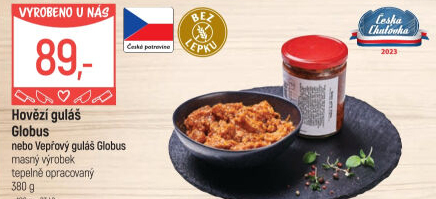 Hovězí guláš ve skle Globus