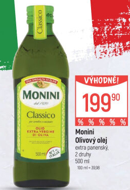 Olivový olej extra panenský Monini