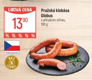 Pražská klobása Globus