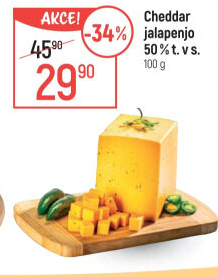 Sýr Cheddar s Jalapenjo