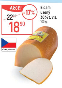 Sýr Eidam uzený 30% Lacrum