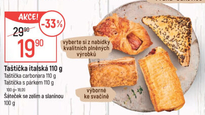 Taštička se slanou náplní