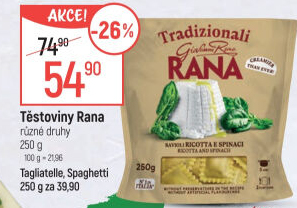 Těstoviny plněné čerstvé Giovanni Rana