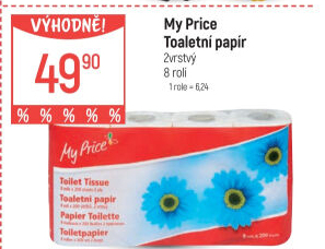Toaletní papír 2vrstvý My Price