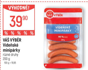 Vídeňské minipárky Váš Výběr