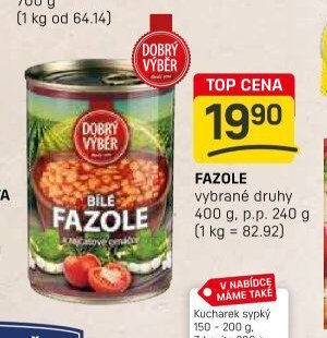 Dobrý výběr fazole