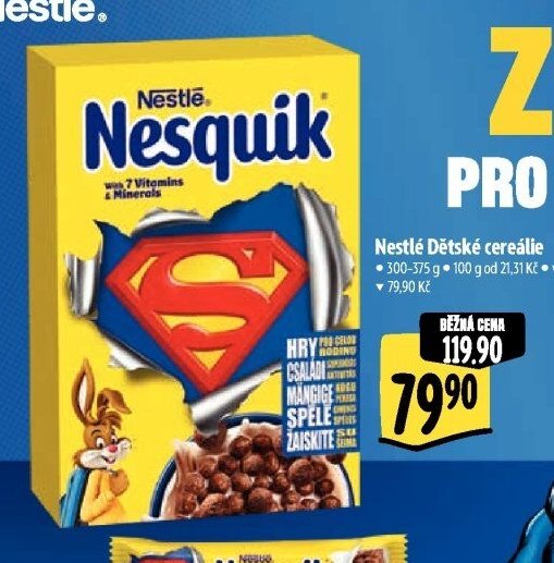 Nestlé Dětské cereálie