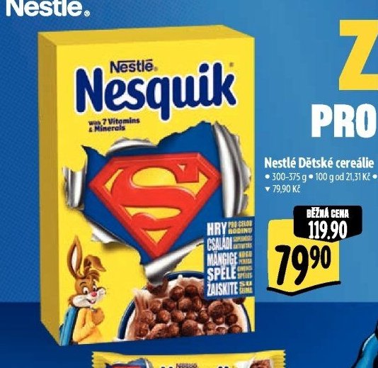 Nestlé Dětské cereálie