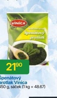 Špenátový protlak Vinica 450 g, sáček
