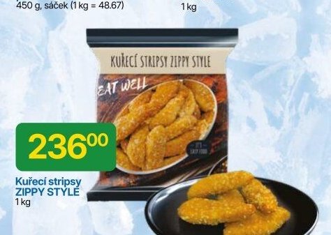 Kuřecí stripsy ZIPPY STYLE 1 kg