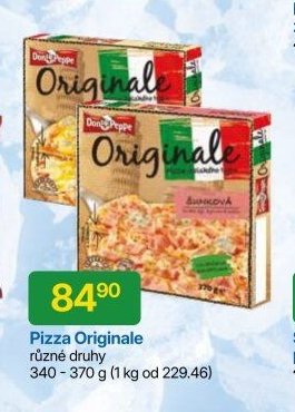 Pizza Originale různé druhy 340 - 370 g