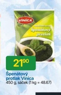 Špenátový protlak Vinica 450 g