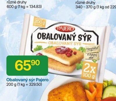 Obalovaný sýr Pajero - Hruška akcniletaky.com