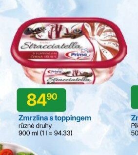 Zmrzlina s toppingem