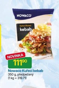 Nowaco Kuřecí kebab 350 g, předpečený