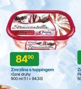 Zmrzlina s toppingem různé druhy 900 ml