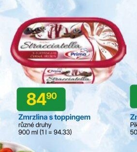 Zmrzlina s toppingem