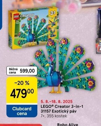 LEGO Creator 3-in-1 31157 Exotický páv