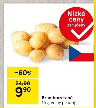 Brambory konzumní rané