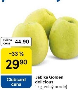 Jablka Golden Delicious