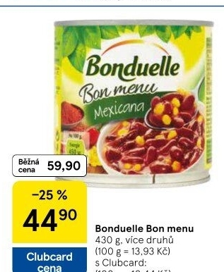 Konzervy Bon Menu Bonduelle